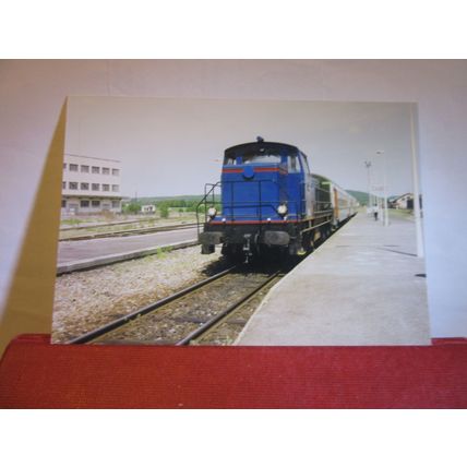 B.B. 63121 engine, GIVET, BELGIUM, 1999 photograph.. railway 10 x 15 cms. (A) #