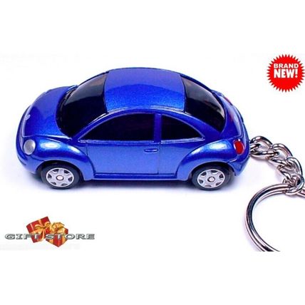 RARE KEY CHAIN BLUE VW NEW BEETLE VOLKSWAGEN CUSTOM Ltd EDITION GREAT GIFT