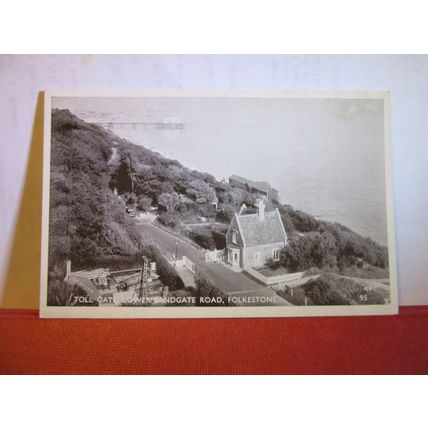 TOLL GATE, LOWER SANDGATE ROAD, FOLKESTONE, KENT unused vintage postcard =
