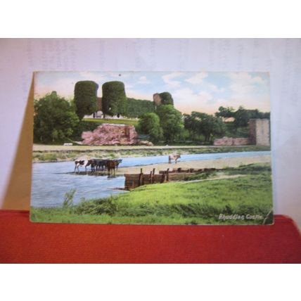 RHUDDLAN CASTLE, RHYL, DENBIGHSHIRE, WALES used antique postcard 1905 pm =