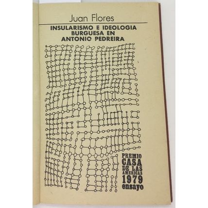Insularismo e ideologia gurguesa en Antonio Pedreira, Juan Flores