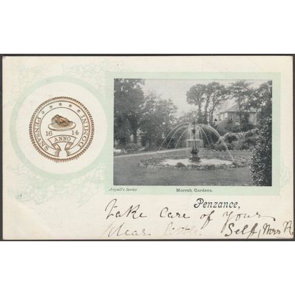 Morrab Gardens, Penzance, Cornwall, 1904 - Argall's Postcard