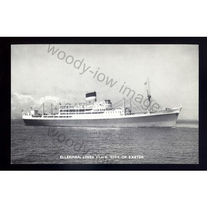 LS3163 - Ellerman Liner - City of Exeter - postcard