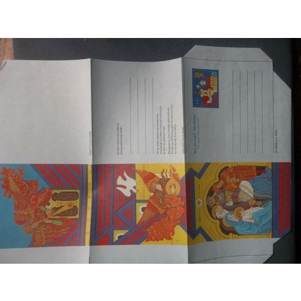 UNUSED AEROGRAMME CHRISTMAS 1980 14.5P AIR MAIL LETTER