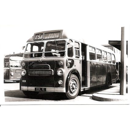 Black & White Photograph of Southern Vectis Omnibus Co. Ltd - EDL 16