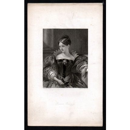 BIANCA VENAZZI 1834 Henry Richard Cook - Frank Stone ANTIQUE ENGRAVING