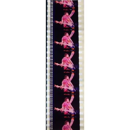 Jimi Hendrex. Pk MTP - C076x . 1 STRIP OF 5 - 35MM FILM CELLS. A very rare strip