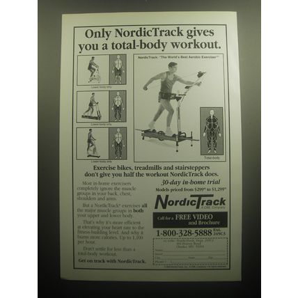 1993 NordicTrack Exercise Machine Advertisement - Total-Body Workout