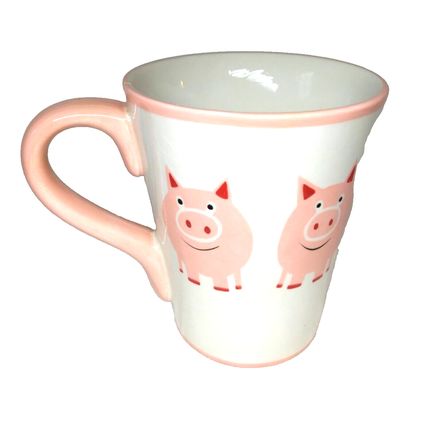 Sonoma Pigs "Piggy" Mug Life Style Adorable! Small Chip See details FAST SHIP