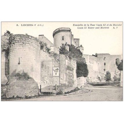 37 - Loches - LE DONJON - 2 CARTES POSTALES