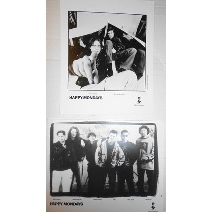 Happy Mondays - 2 Press photos lot. 1988-90. British rock group.