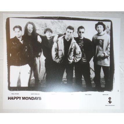 Happy Mondays - 2 Press photos lot. 1988-90. British rock group.