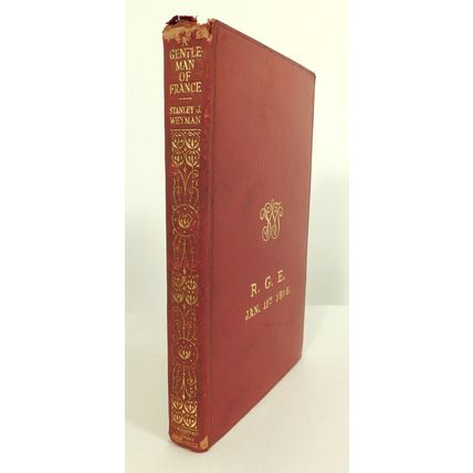 Antique Leather Bound Book Gentleman Of France S Weyman Gaskell Evans Family