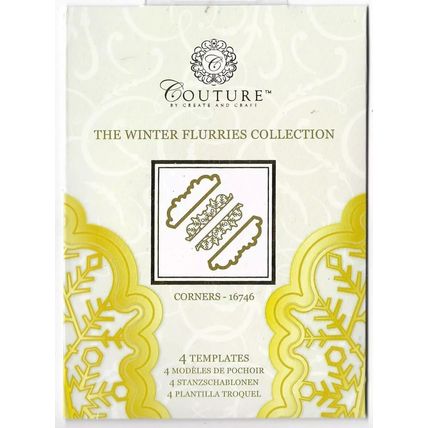 Couture. The Winter Flurries Collection - Corners 16746 Die Set. Die Cutting