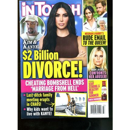 IN TOUCH MAGAZINE 2020 KIM & KANYE $2 BILLION DIVORCE MEGHAN & HARRY NEW