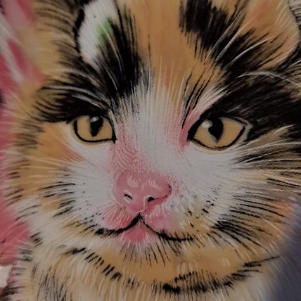 Vintage Jamestown Fine China Decorative CAT PLATE Kitten Porcelain Japan Dish