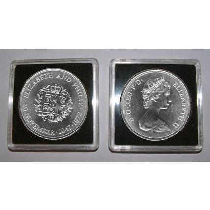 Great Britain/UK 1972 - Silver Wedding Commemorative Crown (UNC)