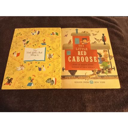 Little Golden Book The Little Red Caboose By Marian Potter (E) Edition 1953