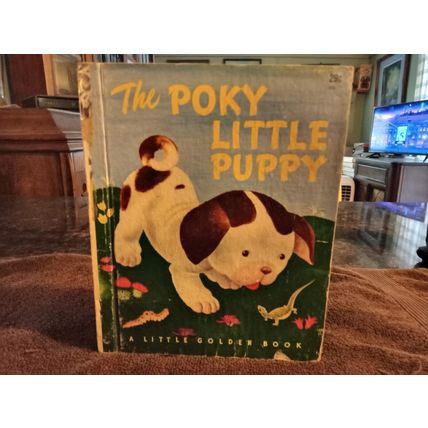 Little Golden Book The Porky Little Puppy By Janette Lowrey (C) 3rd Edition 1948