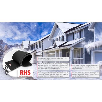 RHS Snow Melting System, Roof and Valley Heater, Ice and Snow Melting Mats, Size