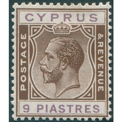 Cyprus 1924 9pi. brown & purple SG113 unused