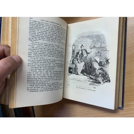 c1923 CHARLES DICKENS "MARTIN CHUZZLEWIT" ILLUSTRATED FICTION HARDBACK BOOK (P4)