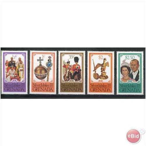 Grenada 1977 - SG857-861 - QE11 Silver Jubilee - MNH