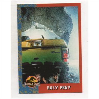 1993 Jurassic Park Universal City Studios Collector Card No.40 Easy Prey