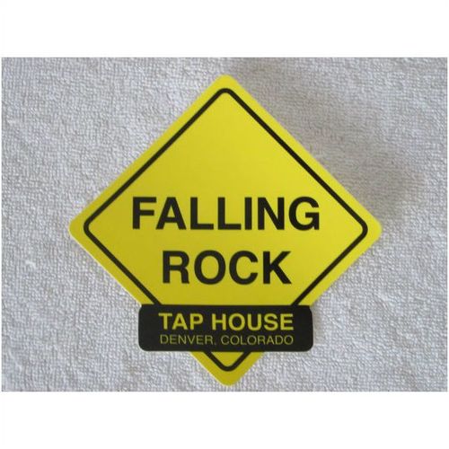 Falling Rock Tap House Denver Colorado beer sticker