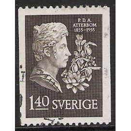 Fa 477: 1 Kr. 40 brown Pehr Daniel Amadeus Atterbom.