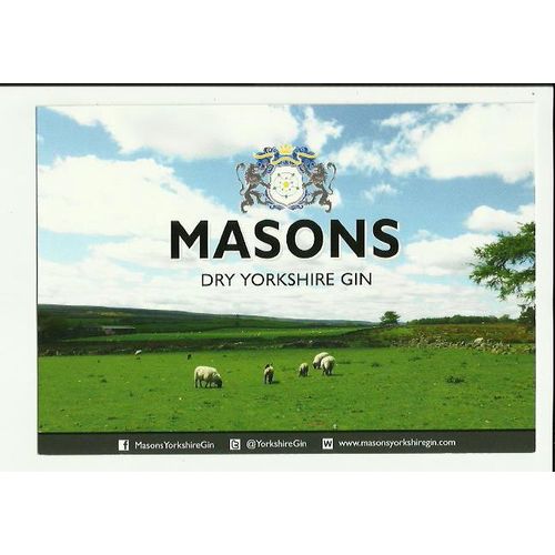 Alcohol MASON'S DRY YORKSHIRE GIN Postcard