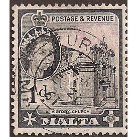 MALTA, Victory Church, grey 1956, 1d