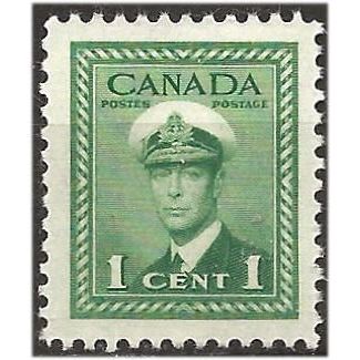 Canada 1942 SG375 1c Green Mounted Mint . .. .