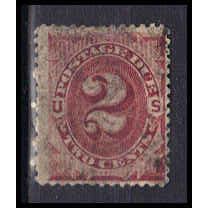 Used J16 2c Postage Due Just Clears W1064