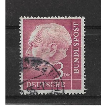 WestGermany.SG1122 3Dm Pres. Heuss (Purple).Fine Used.Nov21