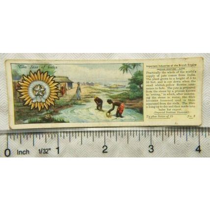 Typhoo Important Industries British Empire No. 8 Indian Empire : Jute