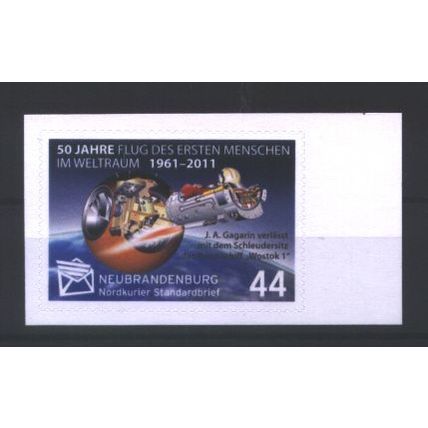 50 J. Erster Mensch im Weltraum / 50th ann. of 1st Human in Space **/MNH 2011