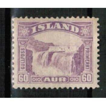 1931 Iceland Sc# 173 mint og - Golden Falls - 60 aur