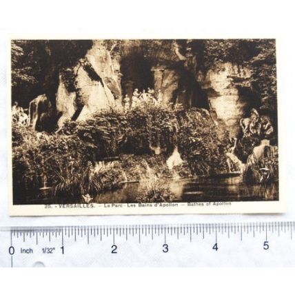 vintage postcard Versailles, Bathes of Apollon