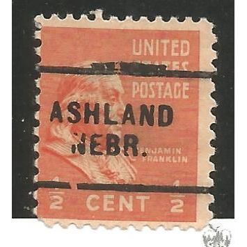 PRECANCEL -T&T ASHLAND, NEB 703 ON 0.5c PREXY