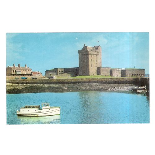 THE CASTLE, BROUGHTY FERRY, DUNDEE unused vintage postcard C. 1970 #