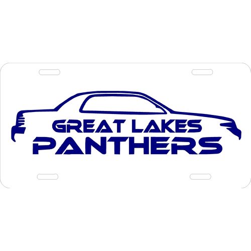 Great Lakes Panthers 6" x 12" Logo License Plate