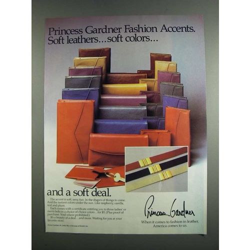 1984 Princess Gardner Fashion Accents Ad - Soft Colors