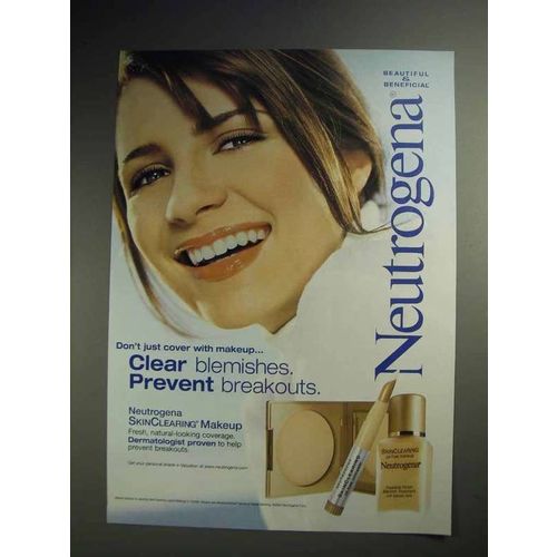 2003 Neutrogena SkinClearing Makeup Ad