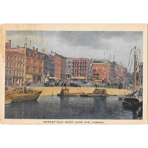 Canada. Postal Card Canada Savings Bonds 1949, Market Slip, St John, NB
