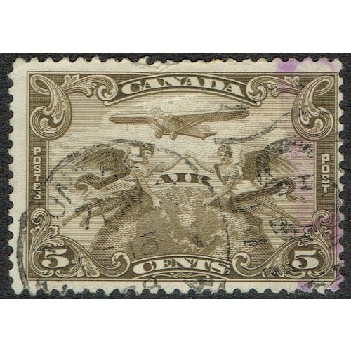 Canada 1928 Air 5c Olive Brown SG274 FU