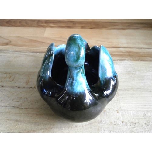 Canadian Blue Mountain Pottery Swan Posy Vase