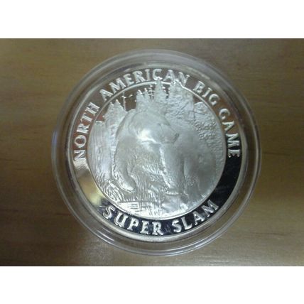 North American Big Game Black Bear 1 Oz Silver Round