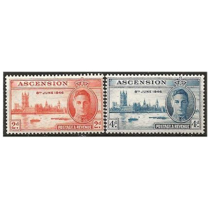 Ascension Island 1946 Victory Set SG48-49 Unmounted Mint ...
