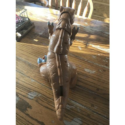 Large Brown T Rex Dinosaur Motion Roar Sounds 19" Figure Toy Fisher Price Mattel